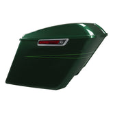 HR3 Deep Jade Pearl 5" Stretched Extended Saddlebags For Harley Touring 2014-2022